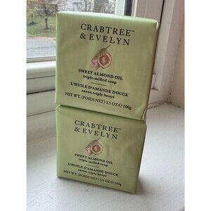 Crabtree Evelyn Sweet Almond Oil soap 2x 3.3 oz/ 100 g